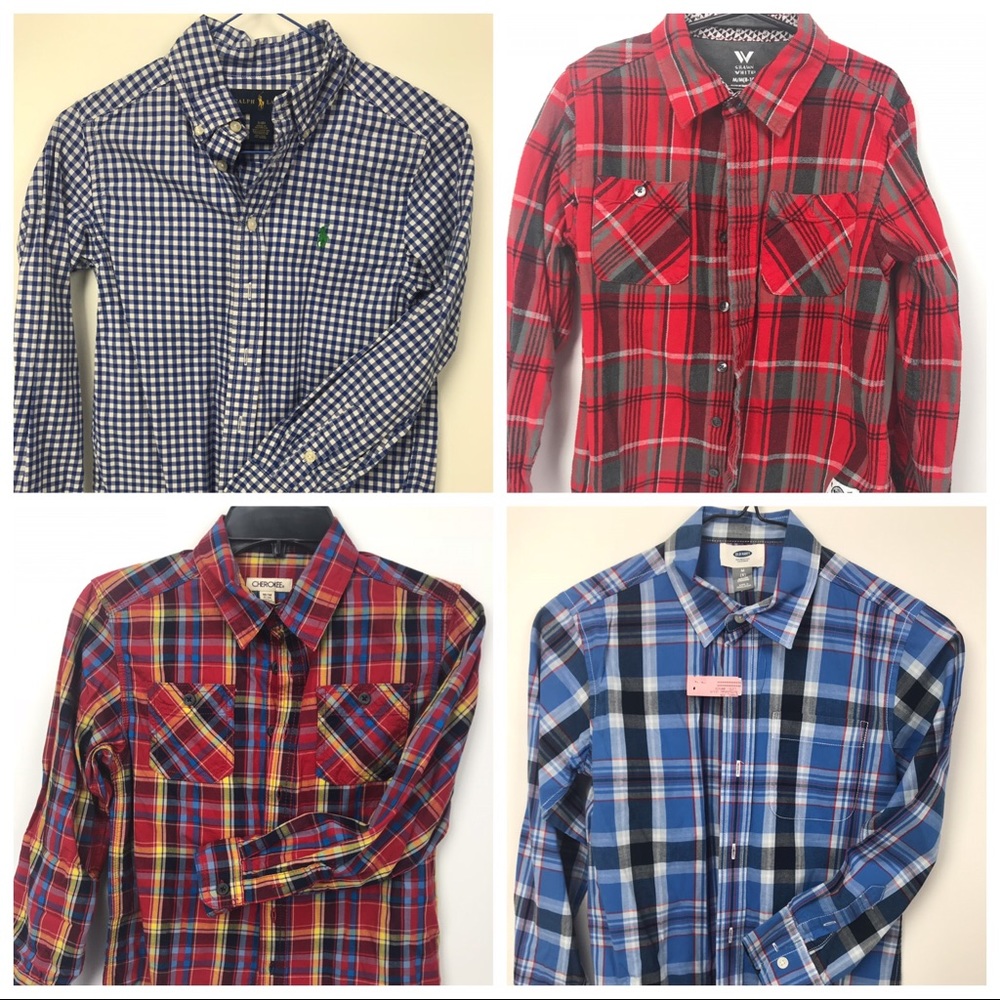 **SOLD**Boys  up/down shirts long sleeve